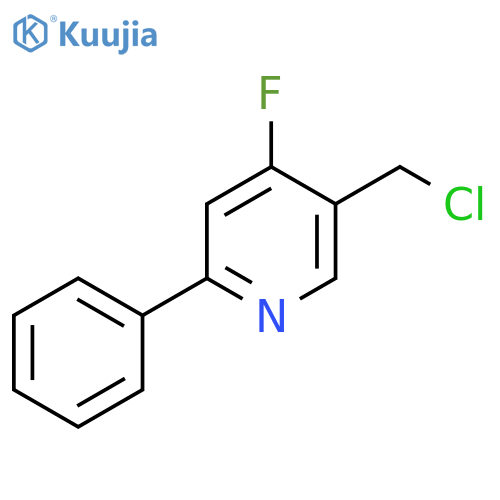 5-Chloromethyl-4-fluoro-2-phenylpyridine structure