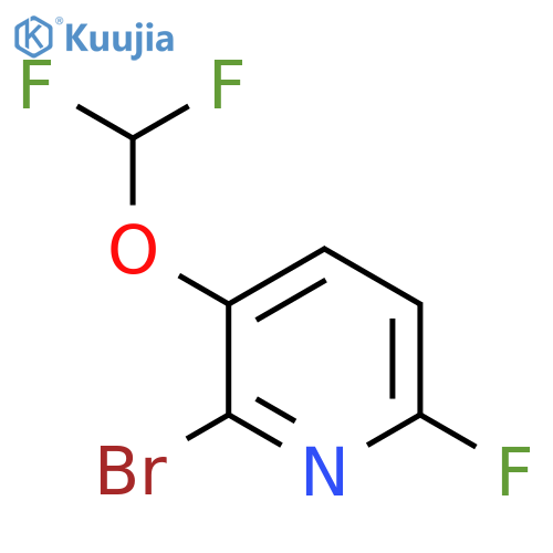 2-Bromo-3-difluoromethoxy-6-fluoropyridine structure