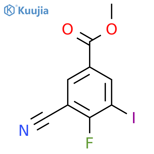 Methyl 3-cyano-4-fluoro-5-iodobenzoate structure