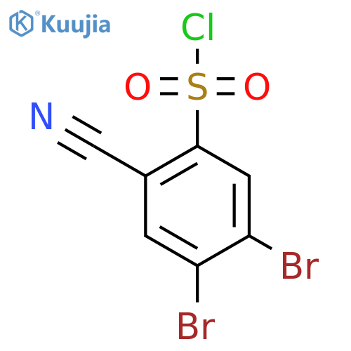 2-Cyano-4,5-dibromobenzenesulfonyl chloride structure