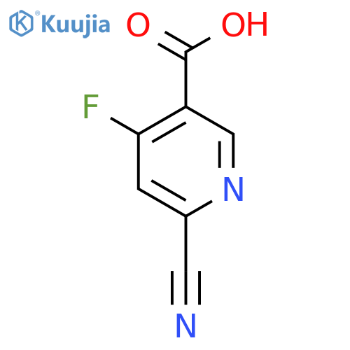 6-Cyano-4-fluoronicotinic acid structure