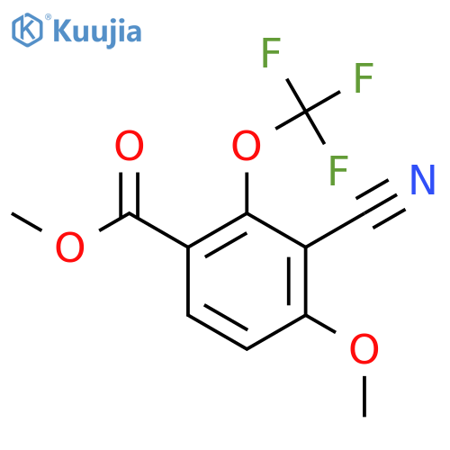 Methyl 3-cyano-4-methoxy-2-(trifluoromethoxy)benzoate structure