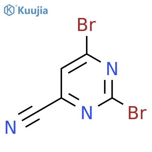 6-Cyano-2,4-dibromopyrimidine structure