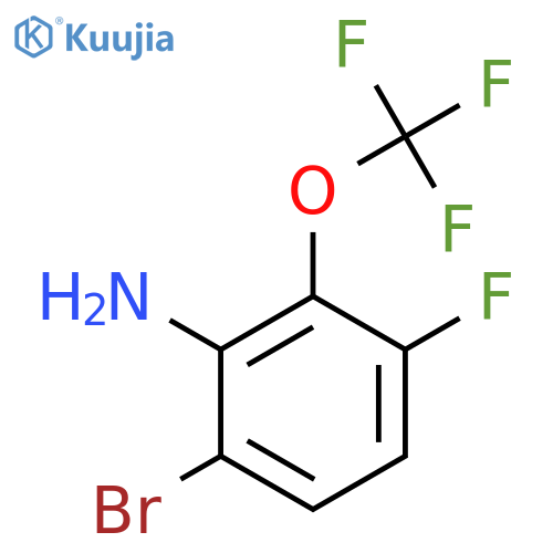 6-Bromo-3-fluoro-2-(trifluoromethoxy)aniline structure