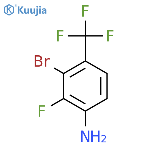 3-Bromo-2-fluoro-4-(trifluoromethyl)aniline structure