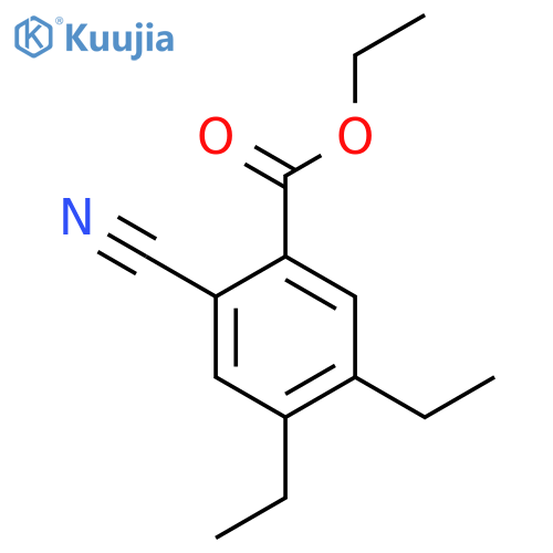Ethyl 2-cyano-4,5-diethylbenzoate structure