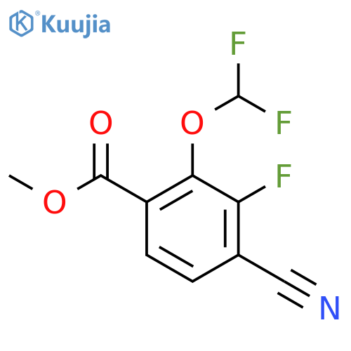Methyl 4-cyano-2-difluoromethoxy-3-fluorobenzoate structure