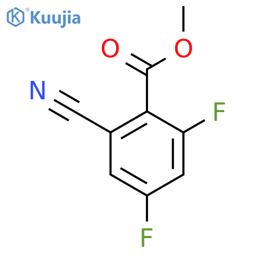 2-Cyano-4,6-difluoro-benzoic acid methyl ester structure