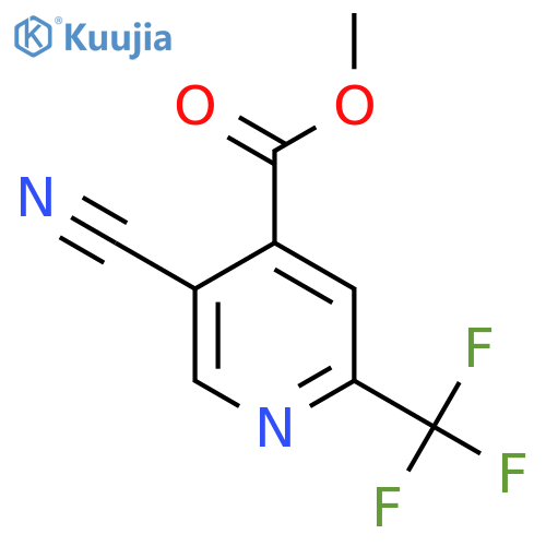 Methyl 5-cyano-2-(trifluoromethyl)isonicotinate structure