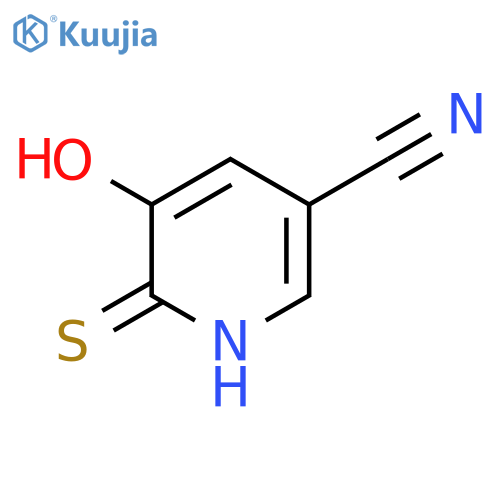 5-Hydroxy-6-mercaptonicotinonitrile structure
