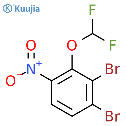 1,2-Dibromo-3-difluoromethoxy-4-nitrobenzene structure