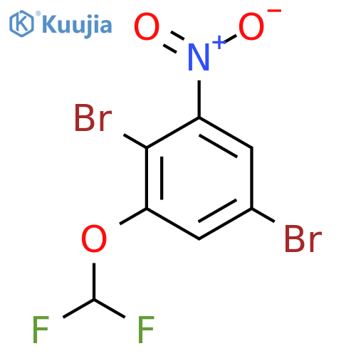 1,4-Dibromo-2-difluoromethoxy-6-nitrobenzene structure