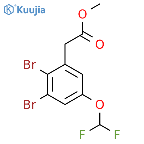 Methyl 2,3-dibromo-5-(difluoromethoxy)phenylacetate structure