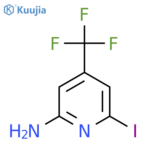 2-Amino-6-iodo-4-(trifluoromethyl)pyridine structure