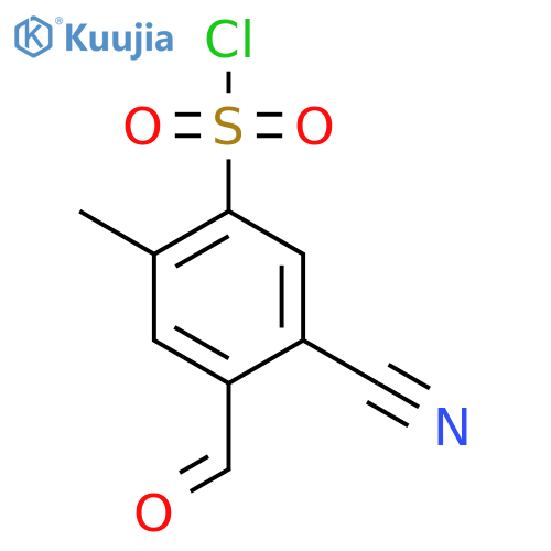 5-Cyano-4-formyl-2-methylbenzenesulfonyl chloride structure