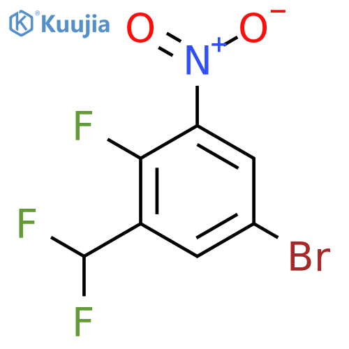 5-Bromo-1-(difluoromethyl)-2-fluoro-3-nitrobenzene structure