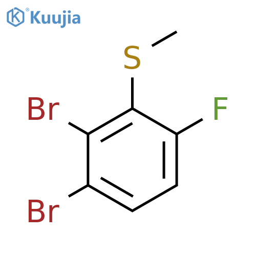 (2,3-Dibromo-6-fluorophenyl)(methyl)sulfane structure