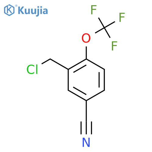 5-Cyano-2-(trifluoromethoxy)benzyl chloride structure