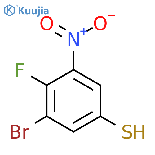 3-Bromo-4-fluoro-5-nitrothiophenol structure
