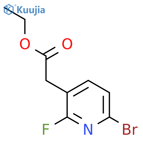Ethyl 6-bromo-2-fluoropyridine-3-acetate structure