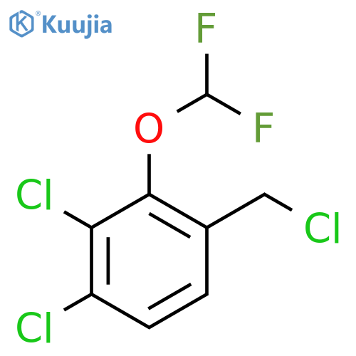 3,4-Dichloro-2-(difluoromethoxy)benzyl chloride structure