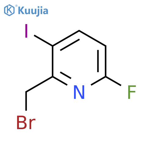 2-Bromomethyl-6-fluoro-3-iodopyridine structure