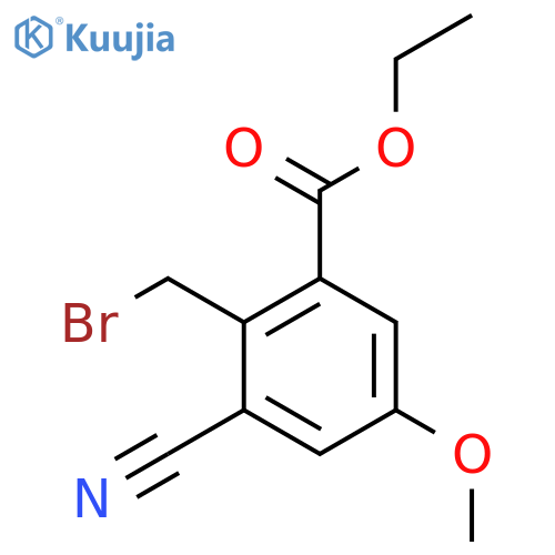 Ethyl 2-bromomethyl-3-cyano-5-methoxybenzoate structure