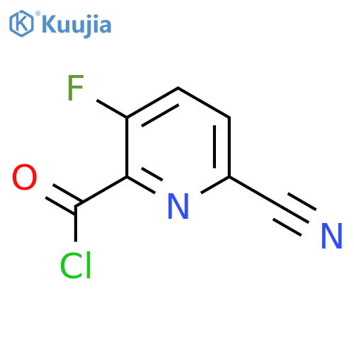6-Cyano-3-fluoropicolinoyl chloride structure