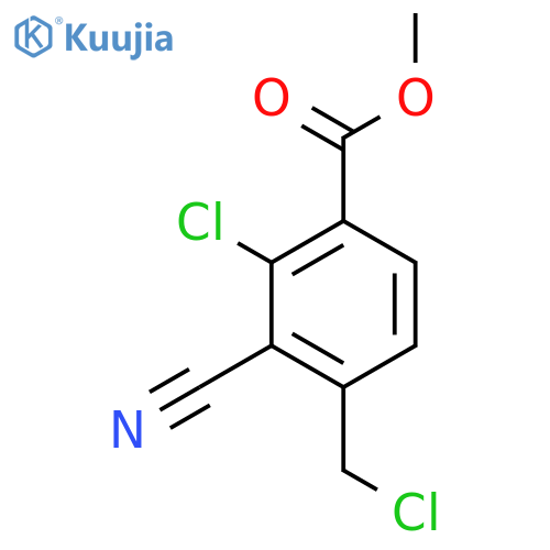 Methyl 2-chloro-4-chloromethyl-3-cyanobenzoate structure