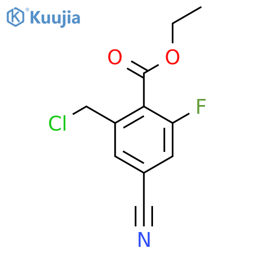 Ethyl 2-chloromethyl-4-cyano-6-fluorobenzoate structure