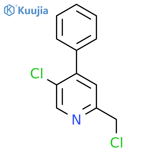 5-Chloro-2-chloromethyl-4-phenylpyridine structure