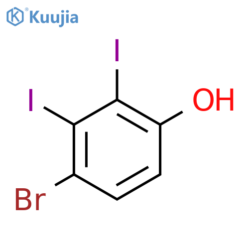 4-Bromo-2,3-diiodophenol structure