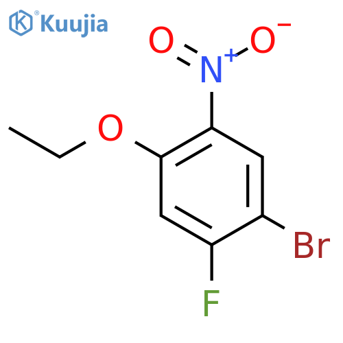 1-Bromo-4-ethoxy-2-fluoro-5-nitrobenzene structure