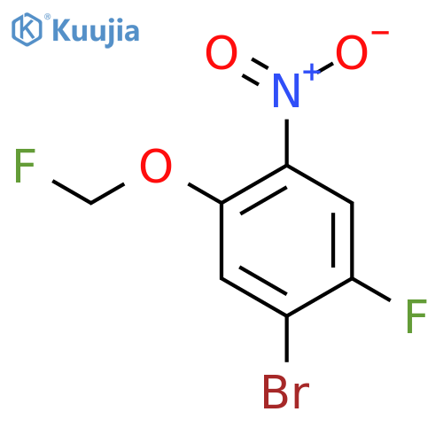 1-Bromo-2-fluoro-5-fluoromethoxy-4-nitrobenzene structure