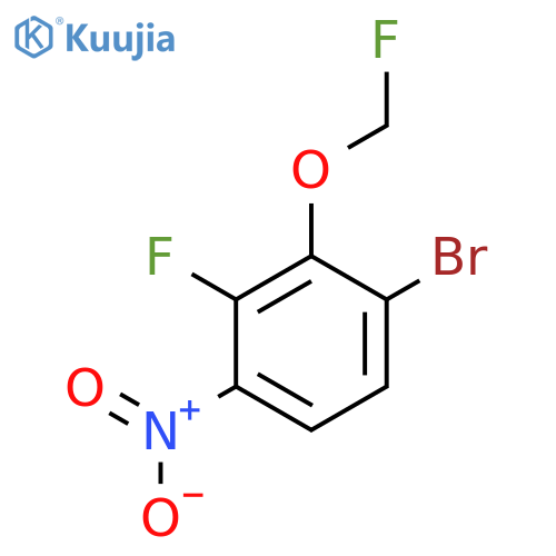 1-Bromo-3-fluoro-2-fluoromethoxy-4-nitrobenzene structure