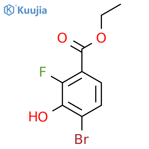 Ethyl 4-bromo-2-fluoro-3-hydroxybenzoate structure