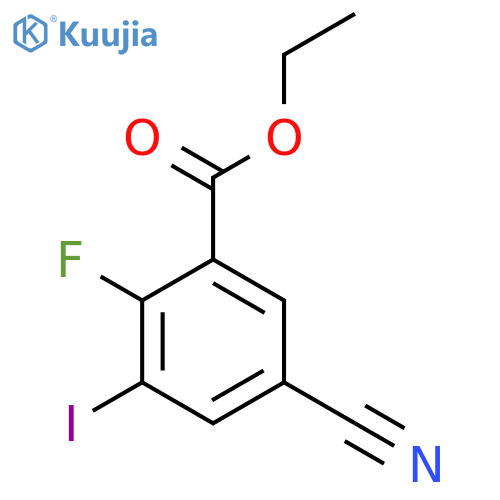 Ethyl 5-cyano-2-fluoro-3-iodobenzoate structure