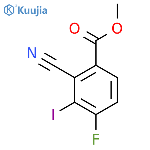 Methyl 2-cyano-4-fluoro-3-iodobenzoate structure