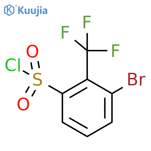 3-Bromo-2-(trifluoromethyl)benzenesulfonyl chloride structure