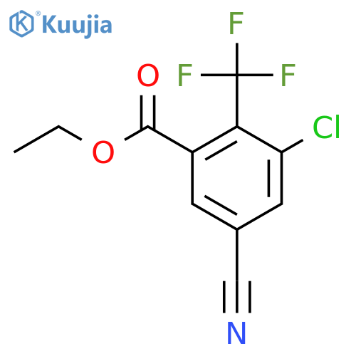 Ethyl 3-chloro-5-cyano-2-(trifluoromethyl)benzoate structure
