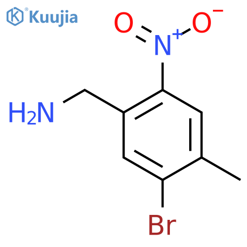 5-Bromo-4-methyl-2-nitrobenzylamine structure