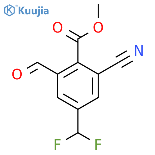 Methyl 2-cyano-4-difluoromethyl-6-formylbenzoate structure
