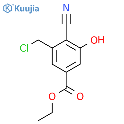 Ethyl 3-chloromethyl-4-cyano-5-hydroxybenzoate structure