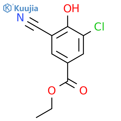 Ethyl 3-chloro-5-cyano-4-hydroxybenzoate structure