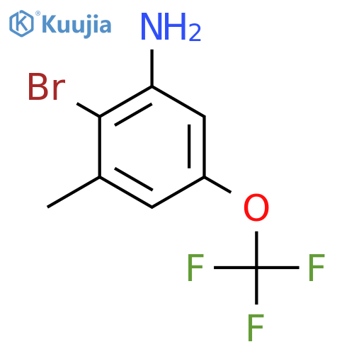 2-Bromo-3-methyl-5-(trifluoromethoxy)aniline structure