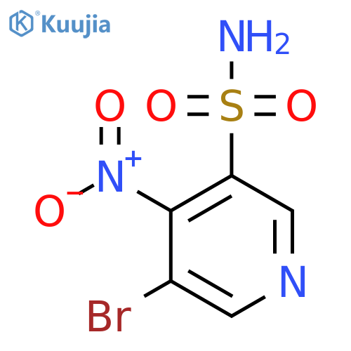 3-Bromo-4-nitropyridine-5-sulfonamide structure