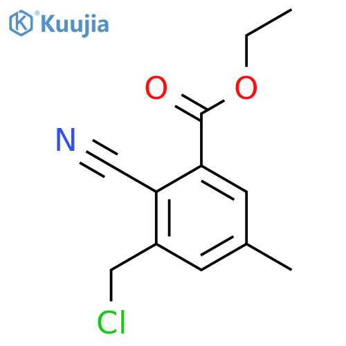 Ethyl 3-chloromethyl-2-cyano-5-methylbenzoate structure