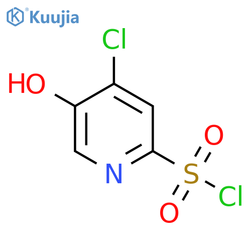 4-Chloro-5-hydroxypyridine-2-sulfonyl chloride structure