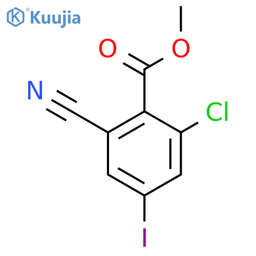 Methyl 2-chloro-6-cyano-4-iodobenzoate structure