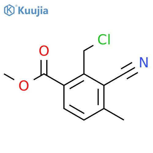 Methyl 2-chloromethyl-3-cyano-4-methylbenzoate structure